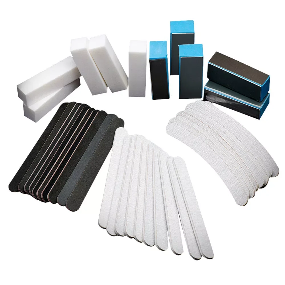

NEW2023 Tools Manicure Files Nail Set Gel Pedicure Art Buffer Block Sanding 40PCS Toenail Straightener