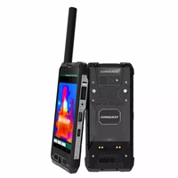 conquest s19 flashlight android os 6g 128gb nfc ir remote rfid reader thermal imaging smart rugged phone poc walkie talkie