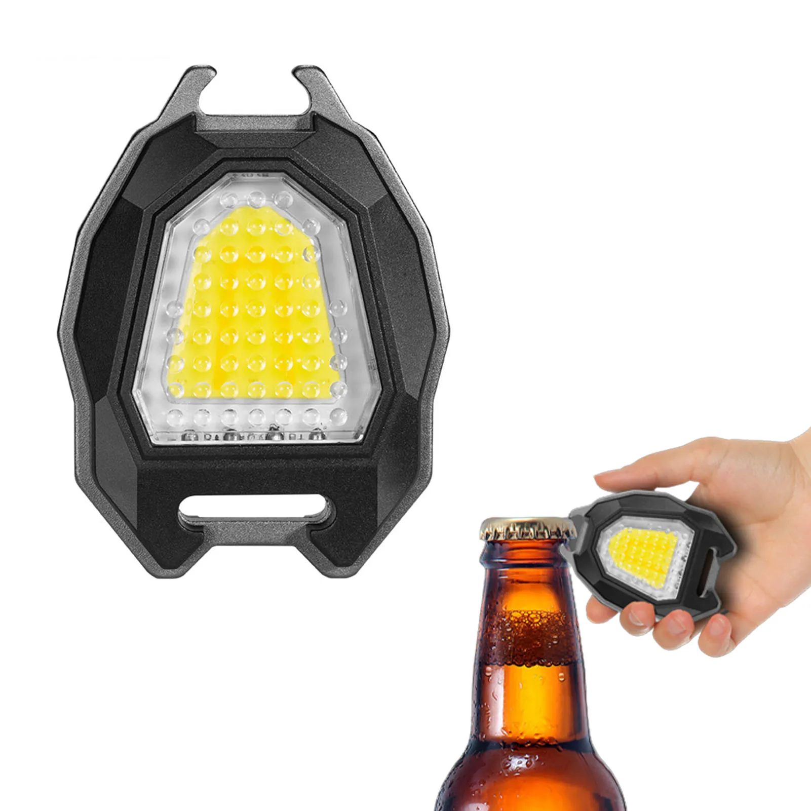 

Светодиодный маленький портативный Перезаряжаемый фонарик, портативный магнитный USB Перезаряжаемый фонарик с 7 режимами в помещении и