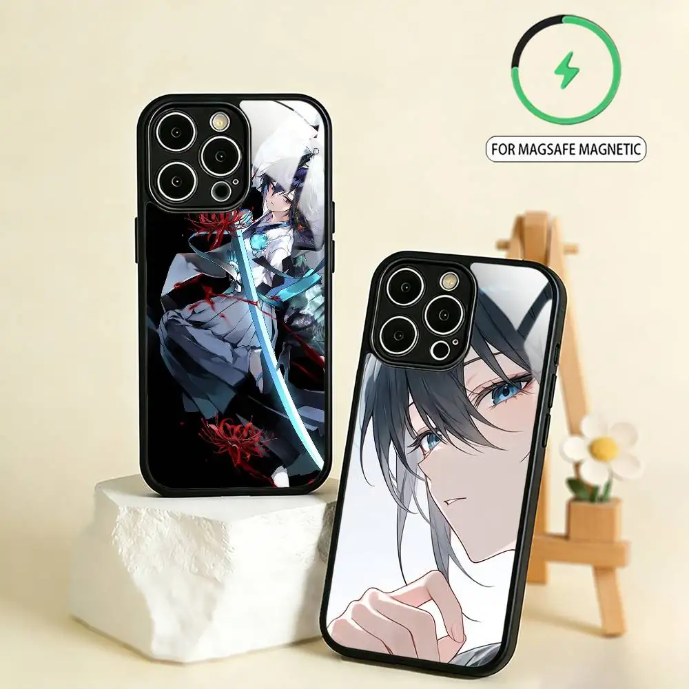 Фото Крутой чехол I-Ishimi Yokoyama для iPhone 17, 16, 15, 14, 13, 12, 11 Plus, Pro Max, магнитный, для беспроводной зарядки Magsafe №1