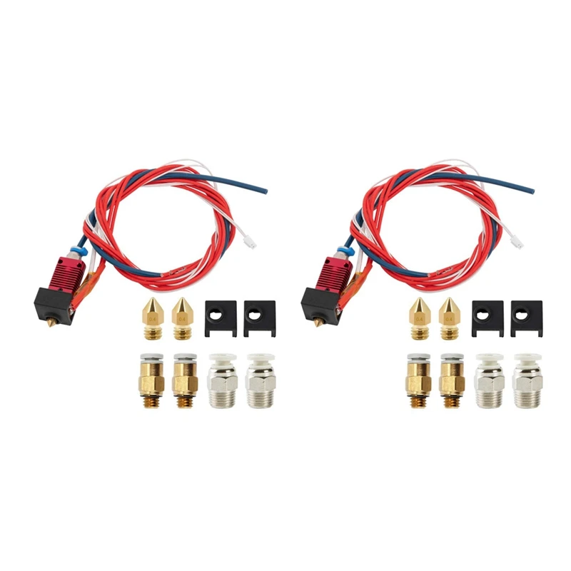 

2X Upgrade Ender 3/3 Pro сборный экструдер Hotend с Capricorn Bowden PTFE трубки с силиконовой крышкой