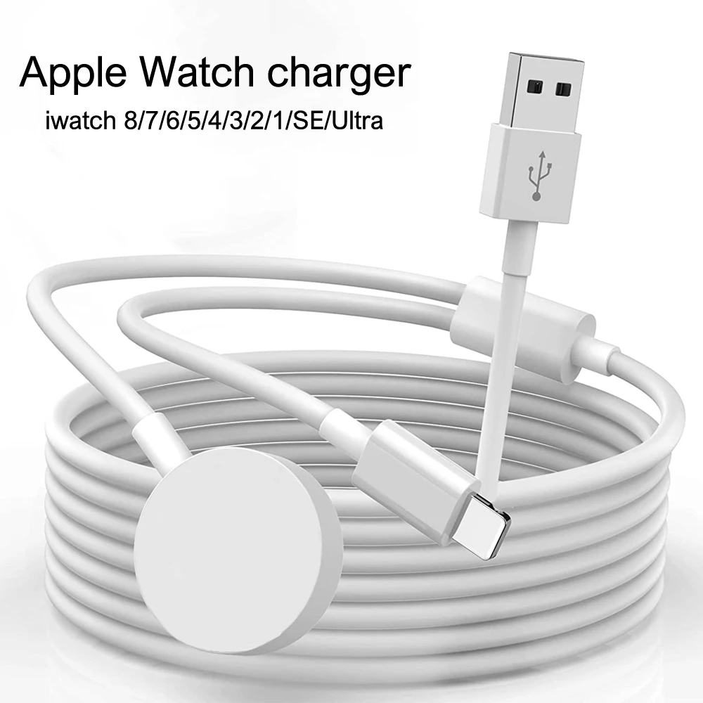

Зарядное устройство 2 в 1 для Apple Watch 8 7 6 5 4 3 2 SE, магнитный беспроводной USB-кабель для зарядки для IPhone 12 13 11 Pro Max