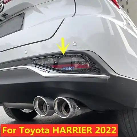 Для Toyota HARRIER 2022/Venza 2021, автомобильная рамка из углеродного волокна, отделка, стильное внешнее хромовое украшение из АБС-пластика