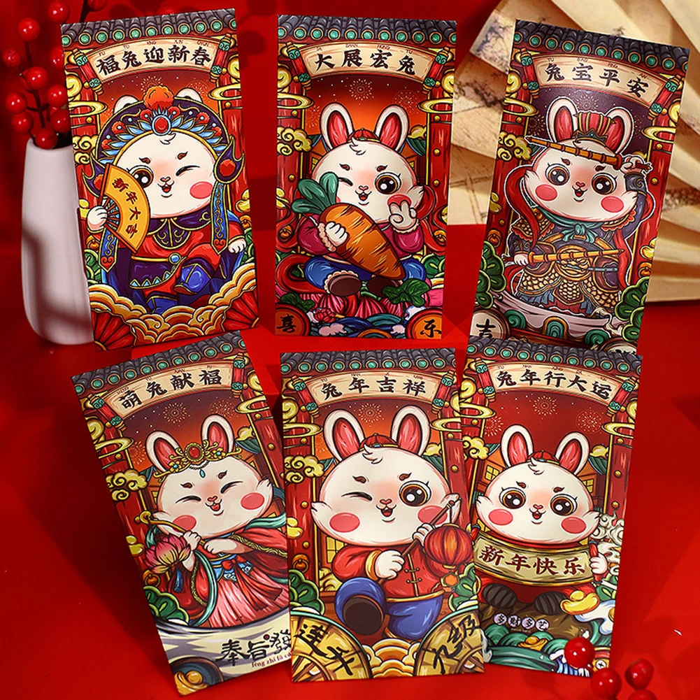 

Красный конверт с китайскими иероглифами фу, пакет для упаковки денег на праздник весны Hongbao, товары для новогодвечерние