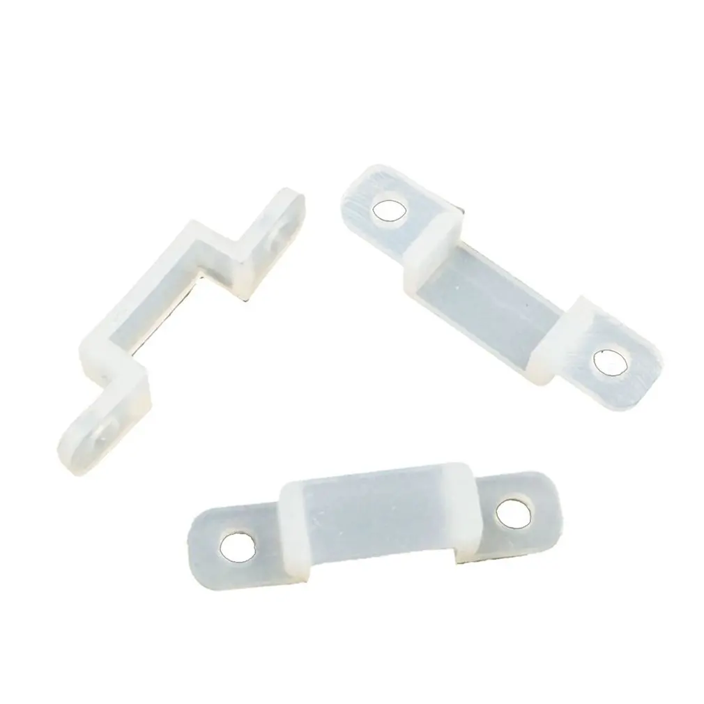 

10 Pcs Silicone LED Strip Holder Clip Flexible Light Strips Fixing Holder For 220V 5050 2835 LED Strip Light