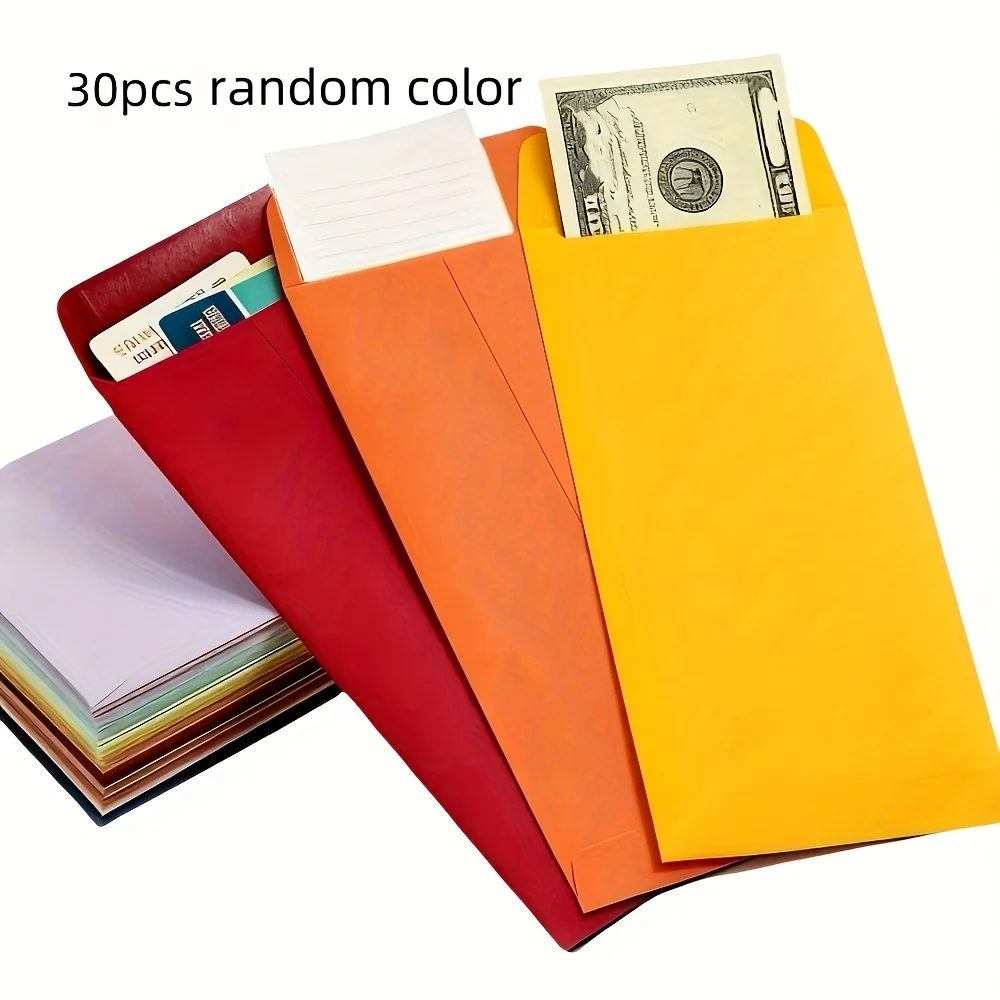 

Красные глянцевые самоклеящиеся конверты 30 шт