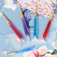 pearl 5d diamond painting pen resin diamond point drill replacement pens heads diy cross stitch embroidery nail art accessorie