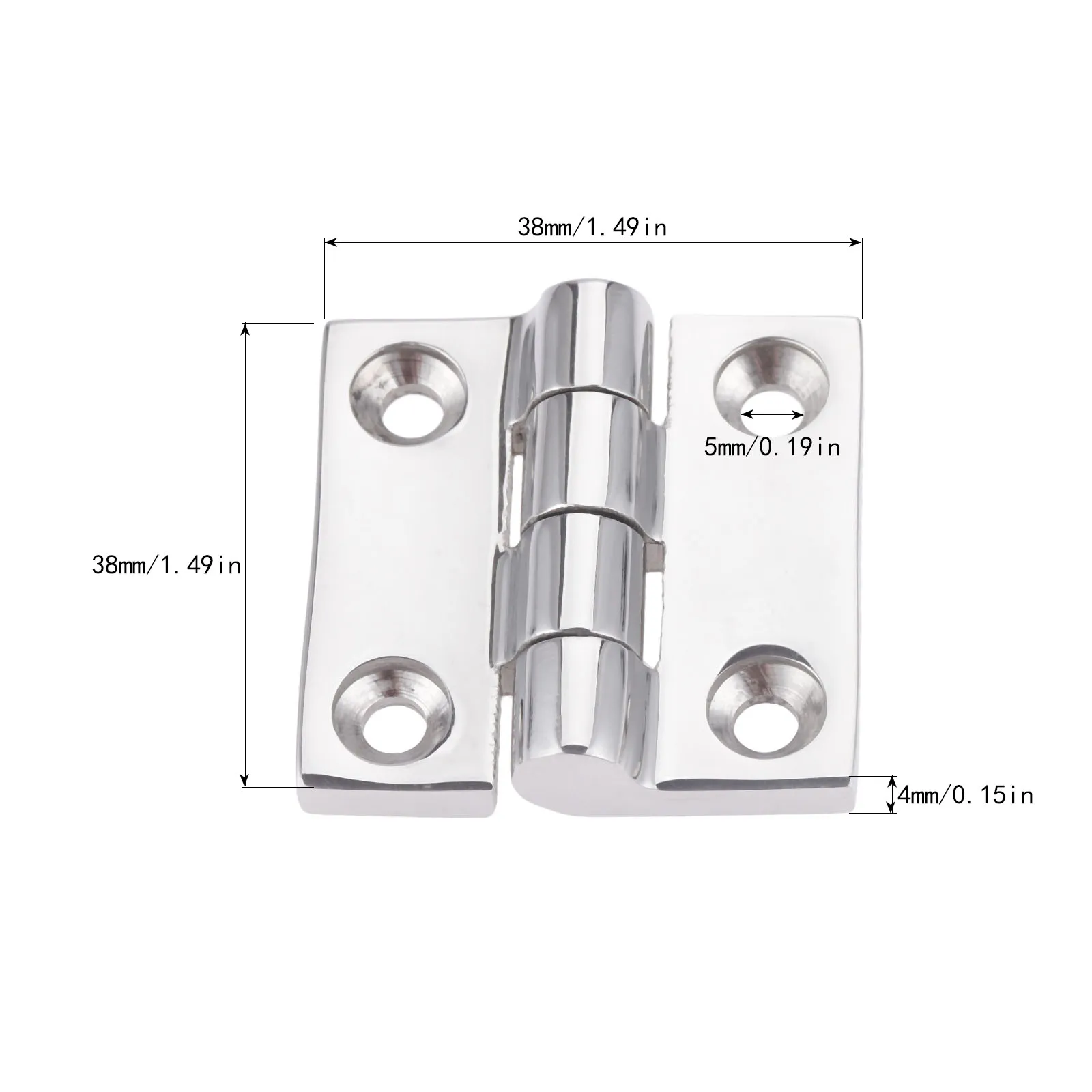 

Gohantee Heavy Duty морской 1,5 "38*38 мм литой Лодка Караван палуба шкаф с выдвижными ящиками двери ремень петля оборудования лодки Аксессуары