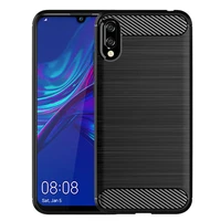 carbon fiber case for huawei y6 2019 y6prime 2019 silicone cases for y6 prime 2019 huawei y6s full protective soft phone cover
