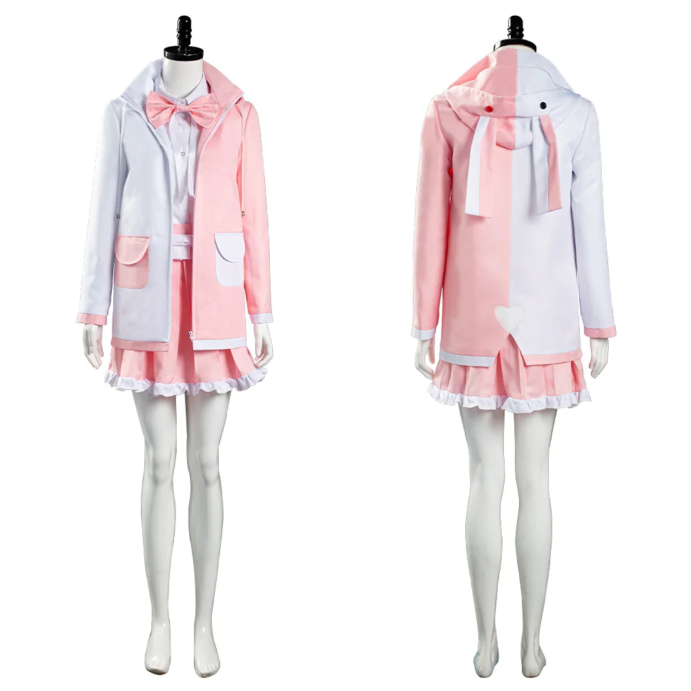 Danganronpa Monomi Cosplay Costume School Uniform Skirt Dress Outfits Halloween Carnival Suit | Тематическая одежда и