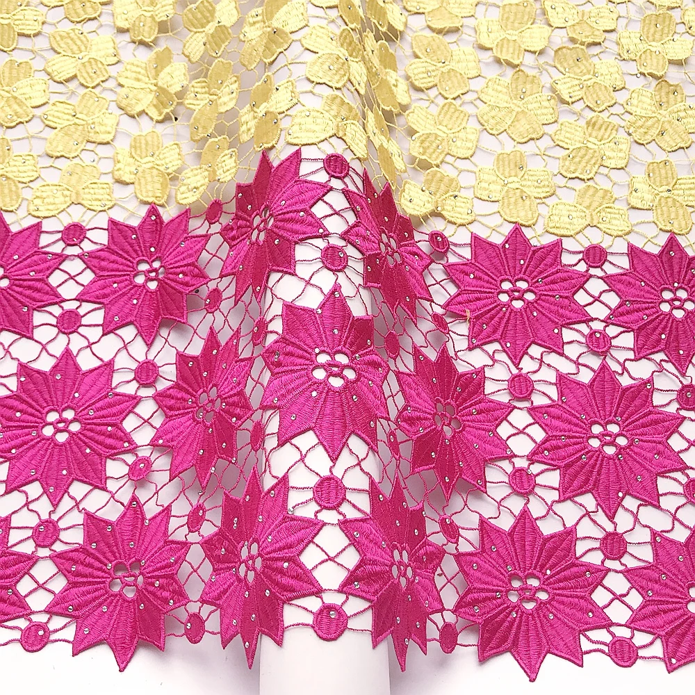 

Вышитая бисером африканская ткань 2021 гипюровая кружевная вышивка водорастворимая нигерийская кружевная ткань черная французская кружевн...