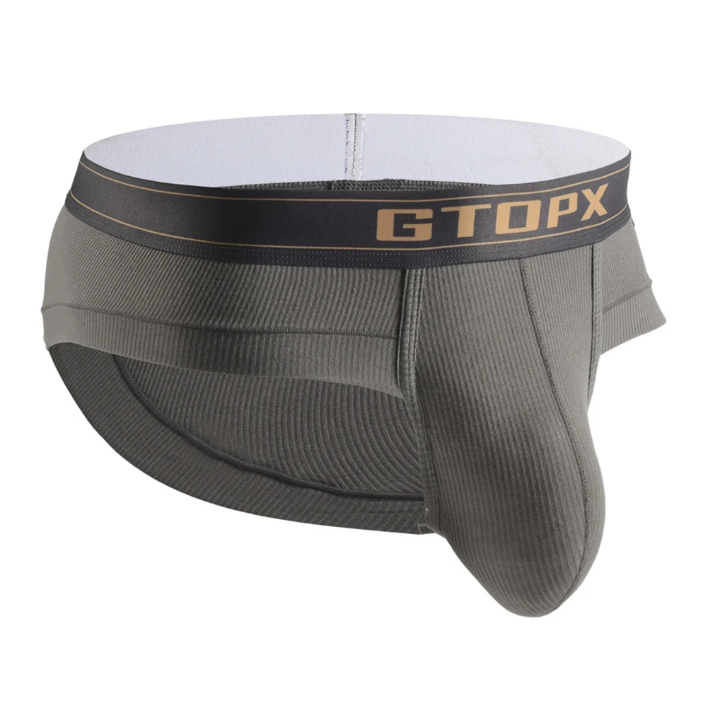 

Man Sexy U Convex Underwear Breathable Underpants Male Mens Brief Sexy Big Pouch Sport Solid Underpants Modal Slip Homme