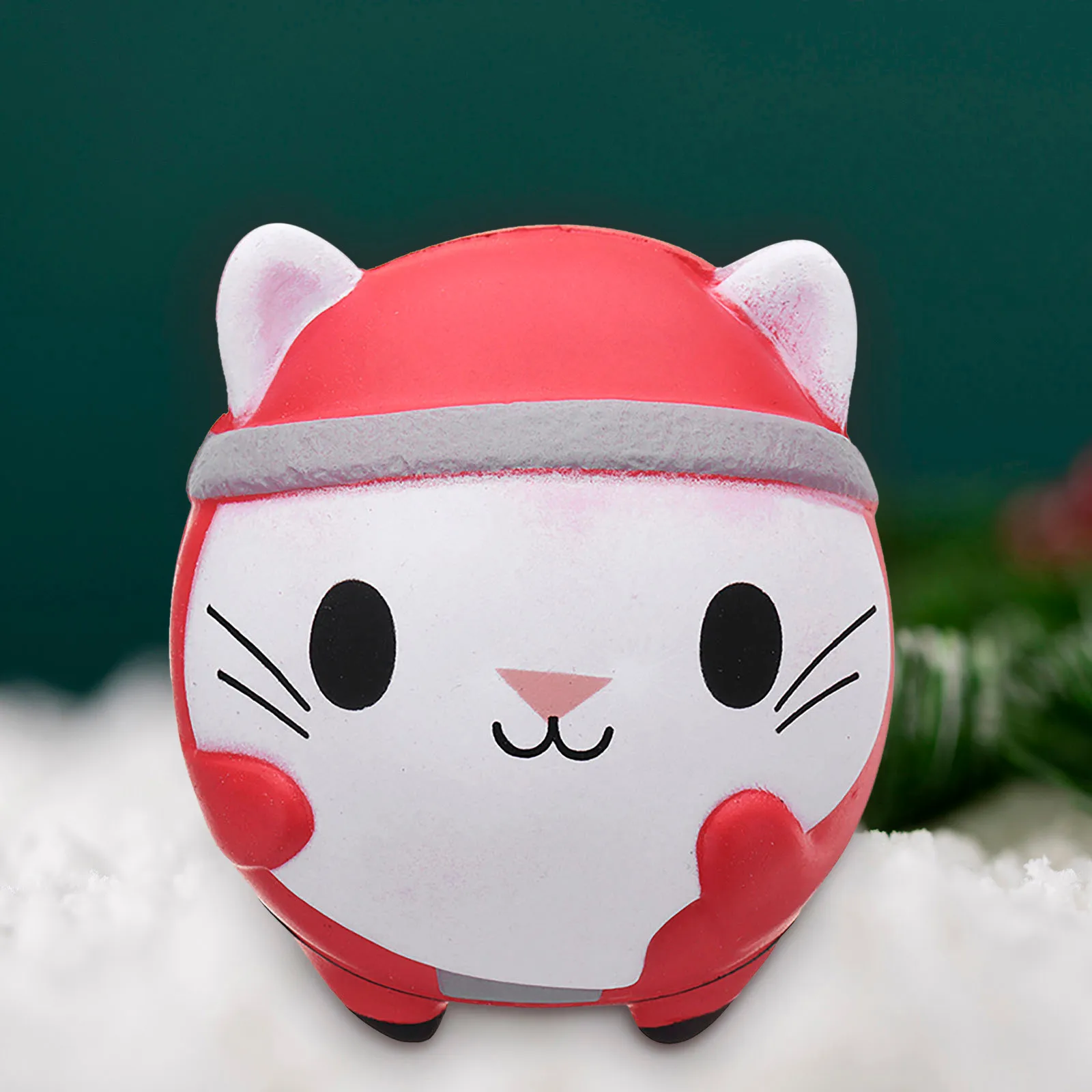 

Funny Christmas Cat Decompression Toys Provide Rot 6 Cm Push Bubble Simple Dimple Set Gobbles Sticky Balls Fidgets Games Sausage