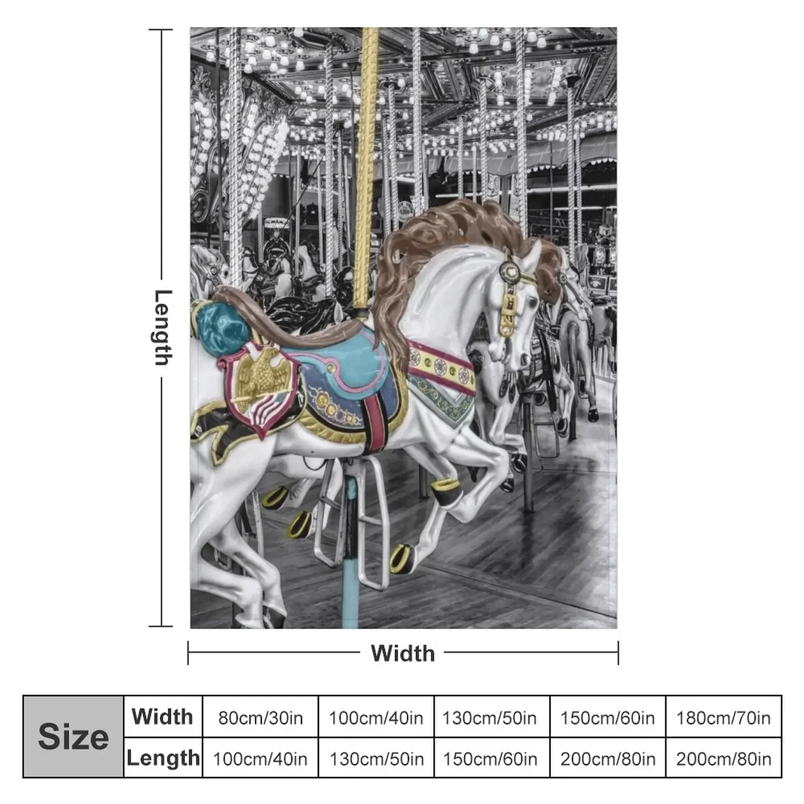 Классическое Одеяло-карусель с лошадью модные большие роскошные одеяла