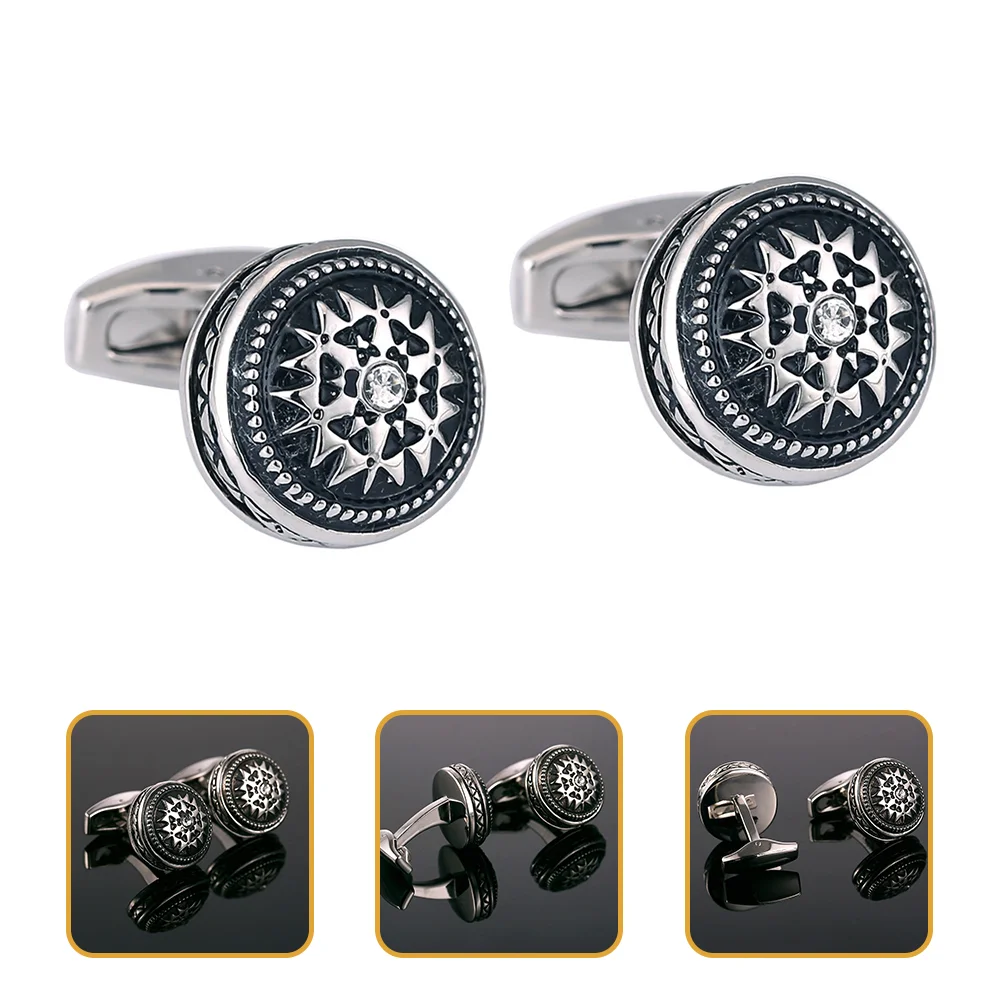 

2pcs Sleeve Buckle Cuff Nails Clothes Cufflinks Uniform Decorative Cufflinks