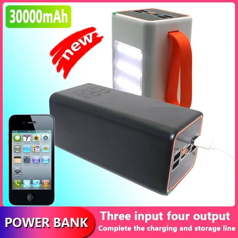 

Power Bank 30000mAh High Capacity 66W Fast Charger Powerbank for iPhone Laptop Batterie Externe bateria externa de carga rapida