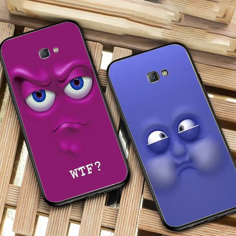 

Funny Face Phone Case for Samsung J 2 3 4 5 6 7 8 prime plus 2018 2017 2016 core