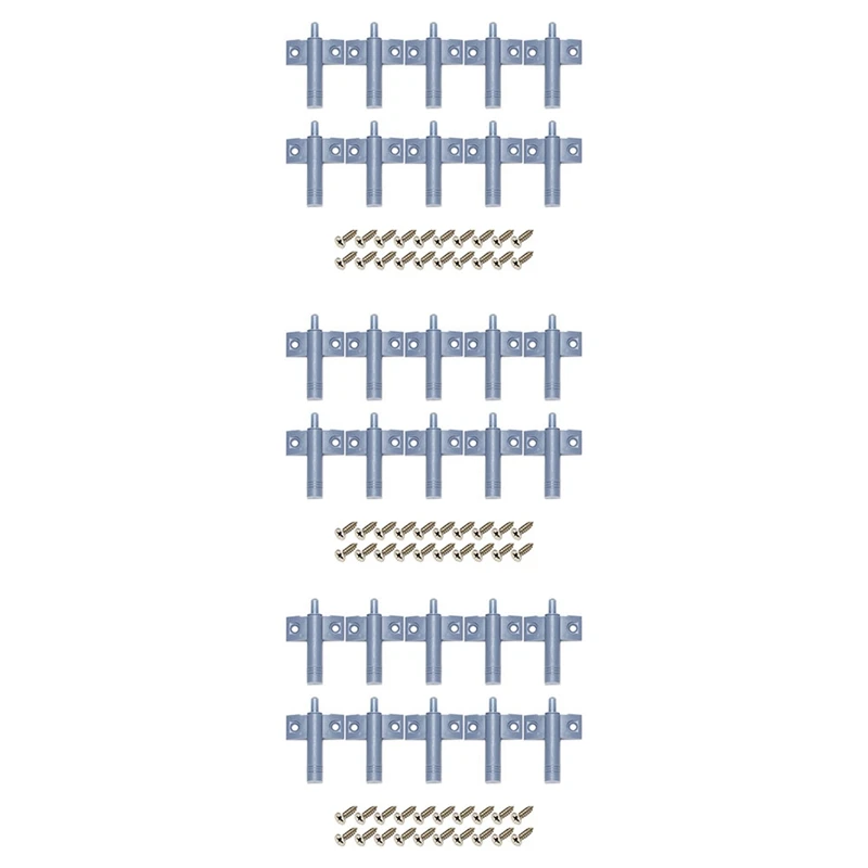 

30X Soft Quiet Close Kitchen Cabinet Door Drawer Closer Damper Buffers+Screws Grey