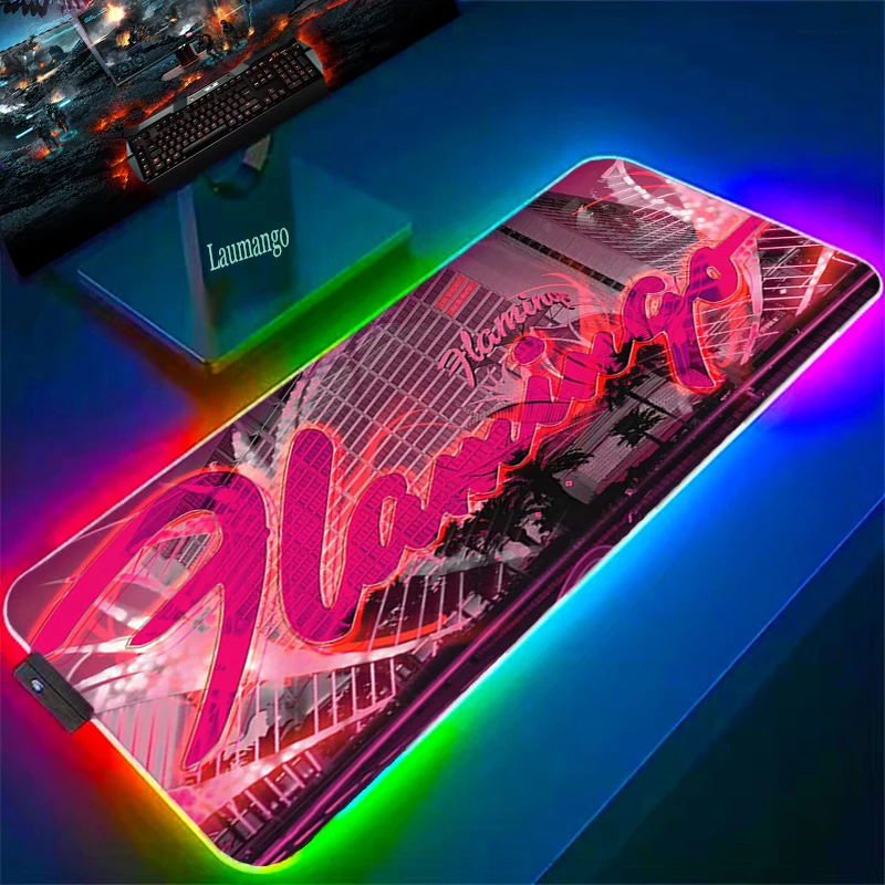 

Computer Desk Accessories Japan Neon Deskpad Gaming Mousepad 900x400 Anime Mouse Pad Gamer Keyboard Mat Yugioh Playmat Rug Mats