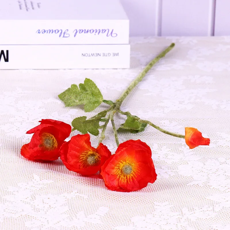 Искусственные маки из шелка