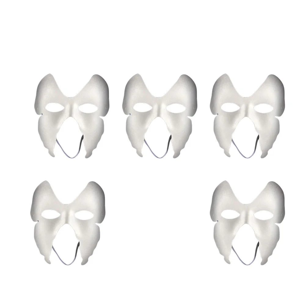 5 шт. DIY маска с ручной росписью экологически чистая пустая из целлюлозы