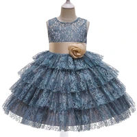 3 10y elegant girl ball gown evening dress lace flower girl party dress for kids girl princess wedding birthday dresses clothes