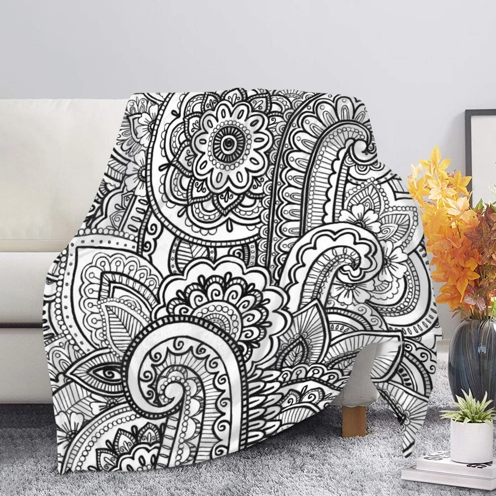 

Upetstory Blanket For Bedroom Polynesia Print Blanket Flannel Sofa Blanket Home Decor Air-conditioned Room Anti-cold Blanket