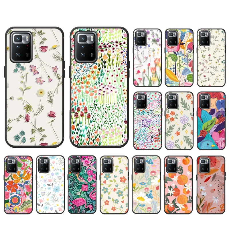 

Flower Phone Case for Xiaomi Mi 11T 11lite Poco X3 Pro Poco F3 Redmi Note8 Note10 Note9 Pro Redmi 9C 9A Redmi9 Note7