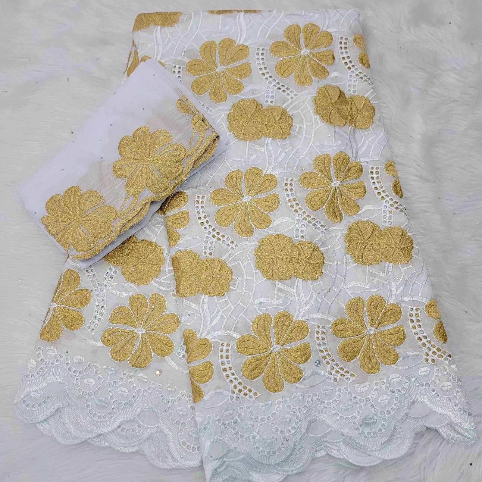 

Новая африканская хлопковая кружевная ткань 2022, Высококачественная швейцарская вуаль, кружево для вечернего платья, Дубайский нигерийский...