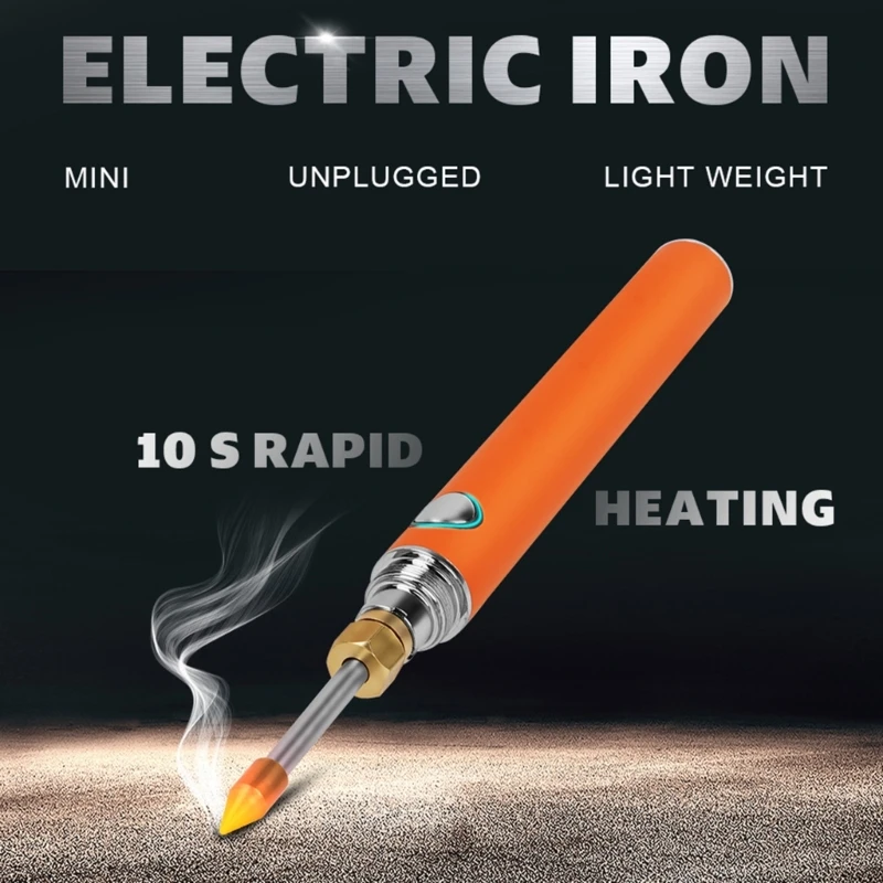

Wireless Soldering Iron Rechargeable Welding Pen 3 Gears USB Soldering Iron 510 Interface Soldering Iron Tip Portable KXRE