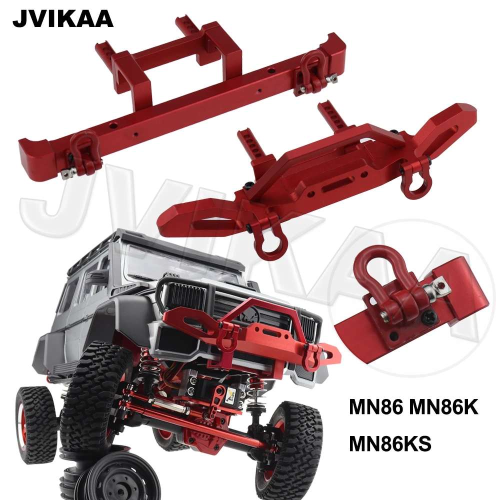 

Metal Front and Rear Bumpers With Winch Fixed Plate For MN86 MN86K MN86KS MNG500 RC Car Upgrade Parts