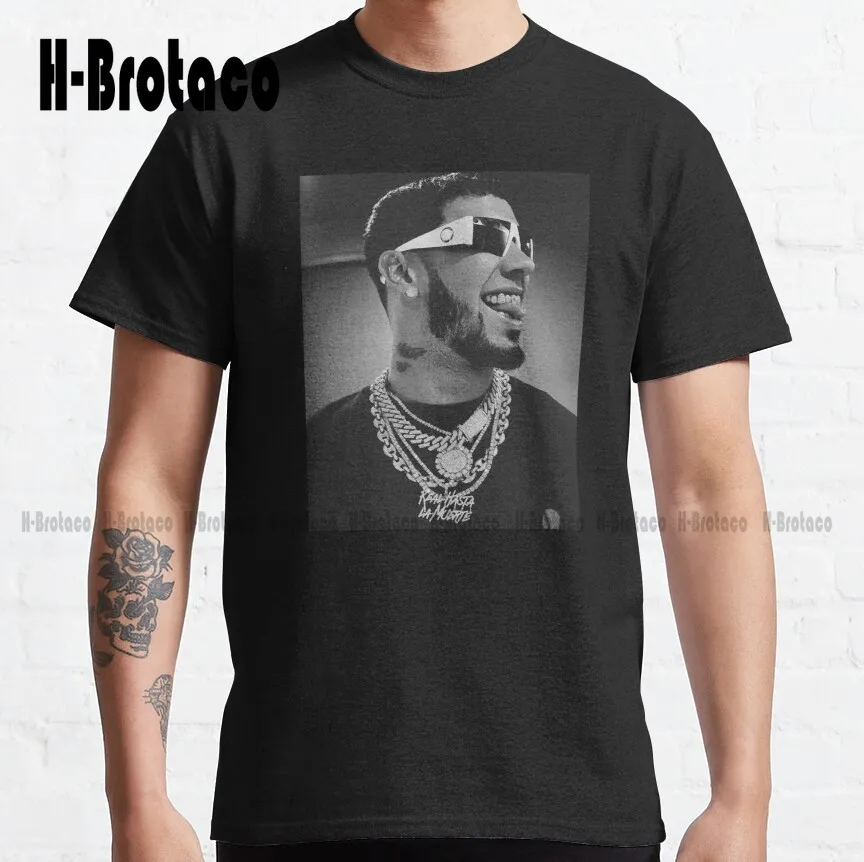 

Anuel Classic T-Shirt Tshirt Ruler High Quality Cute Elegant Lovely Kawaii Cartoon Sweet Harajuku Cotton Tee Shirts Custom Gift