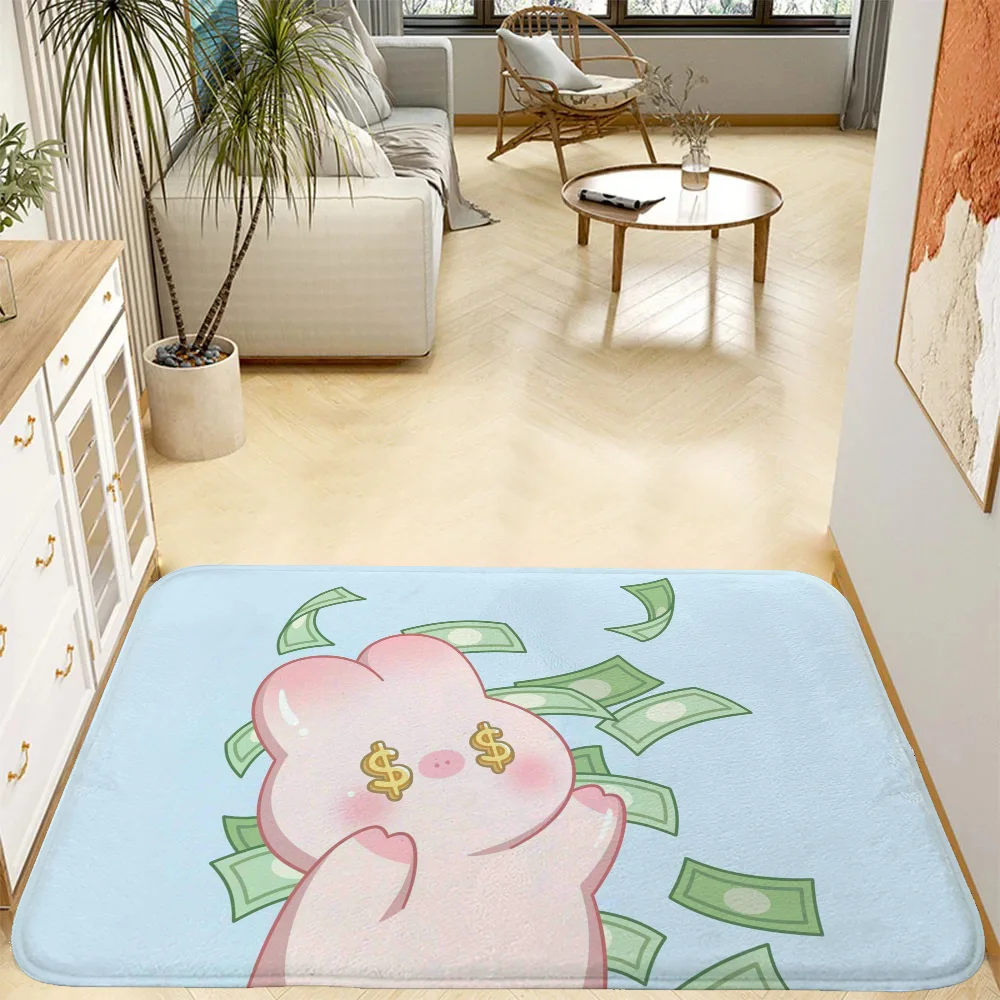 Коврик для входа Laumango KONI PIG современный полосатый дизайн устойчивый к коррозии