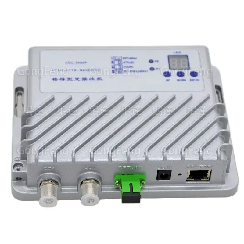 New AS-1000M/D2 Broadband Optical Receiver 1100~1600nm FTTH/FTTB Digital Television SC/APC Optical Receiver With AGC,ATT,EQ