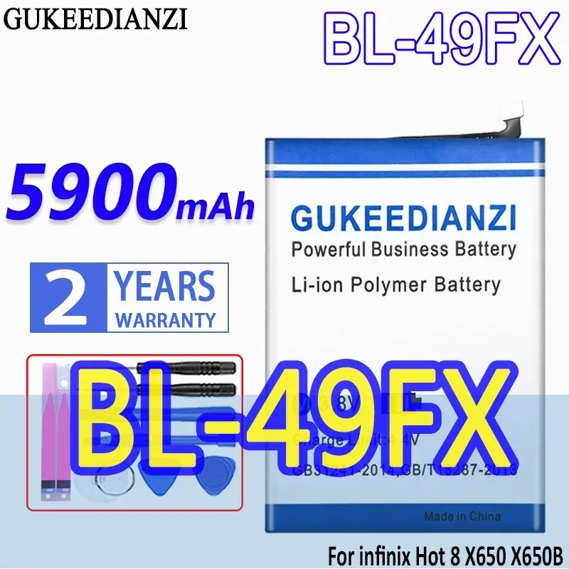GUKEEDIANZI Аккумулятор BL-39IX BL-49FX BL-44AX BL-44CX для INFINIX Note 4/5 Pro Note5 X687 X605 CE9 Hot 8 Hot8 Spark 5