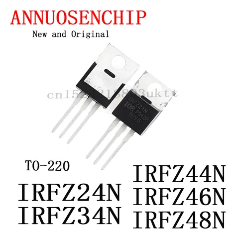 10 шт. логические ИС ANNUOSENCHIP IRFZ24NPBF TO-220 IRFZ46 IRFZ48 IRFZ44NPBF IRFZ44NPBF IRFZ24N IRFZ34N IRFZ44N IRFZ46N IRFZ48N