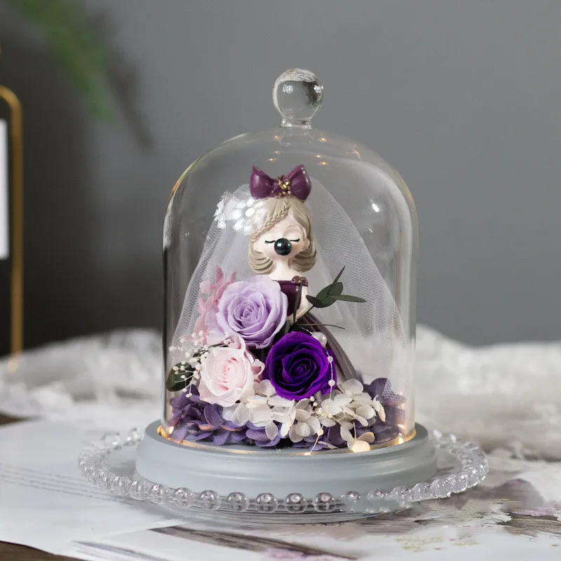 Стеклянная купольная ваза для торта 2 компл./упак. 12*16 см