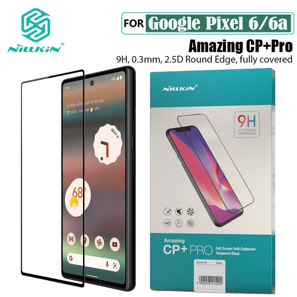 

For Google Pixel 6 6a Tempered Glass Nillkin CP+PRO Anti-Explosion Full Glue Fully Screen Protector For Google Pixel6 Glass Film