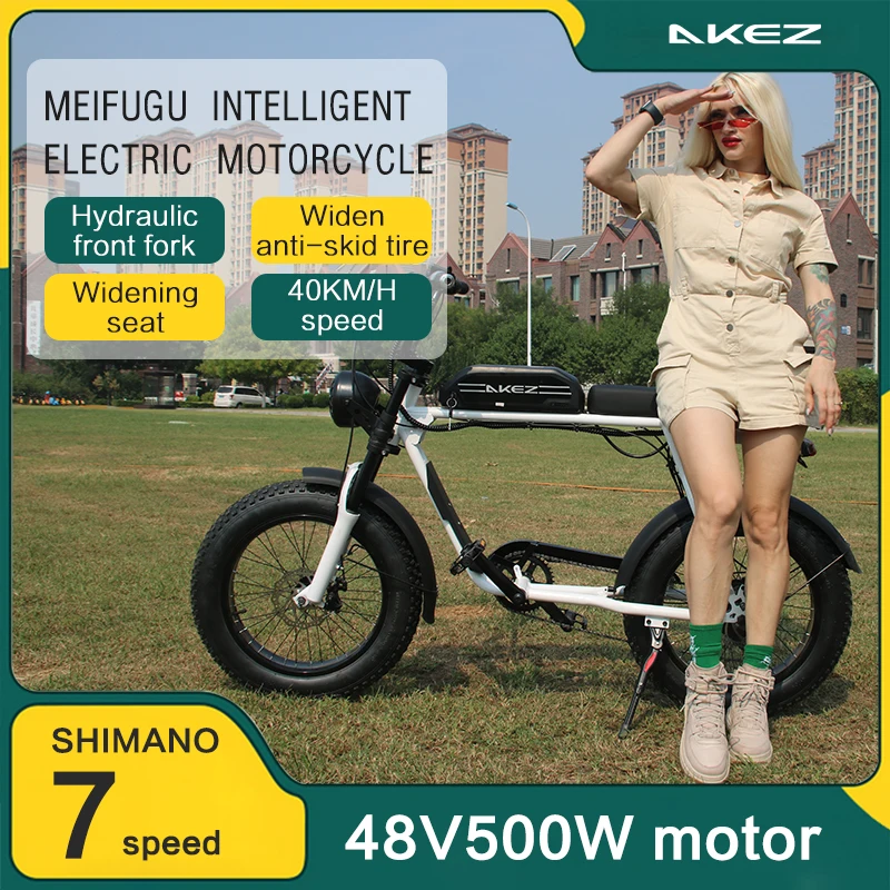 

Electric Bike 48V 18AH 20*4.0 Inch Fat Tire Bike 1500W Motor 7 Speed Electric Bicycle Mountain Bike For Adult Motorcycle Bicycle