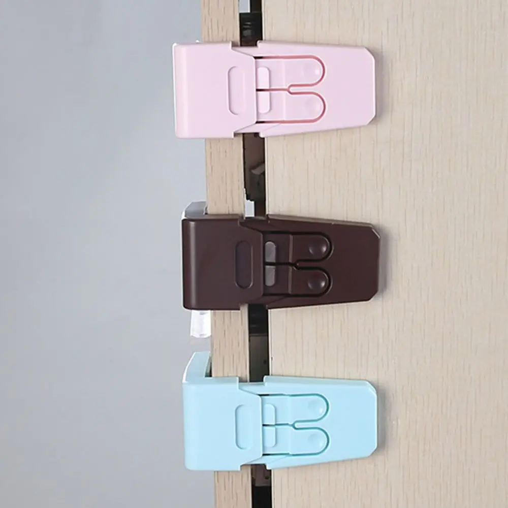 Home Refrigerator Protection Cabinet Drawer Child Safety Lock Housing Safety Closing Buckle Door Locks images - 6
