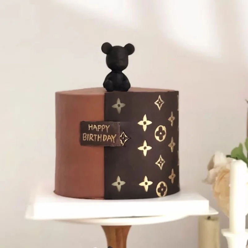 

Мини-Топпер для кексов из мягкой глины в виде мультяшного медведя для детского дня рождения, товары для вечеринки, украшения для торта