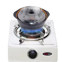 small gas stove desktop gas single burner stove thickened stainless steel single eye stove head household stove