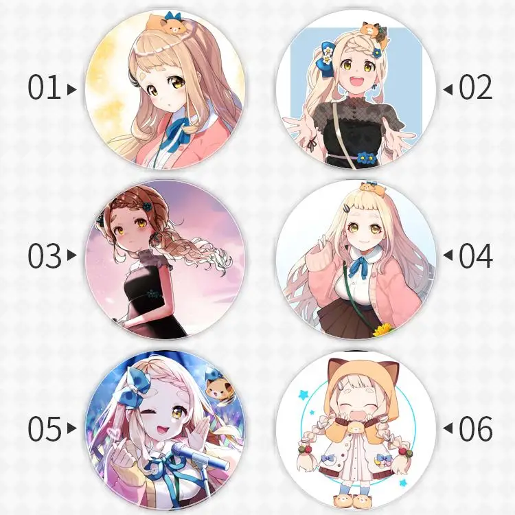 Значок Machita Chima брошь Vtuber виртуальный юстибер якорь периферийные булавки