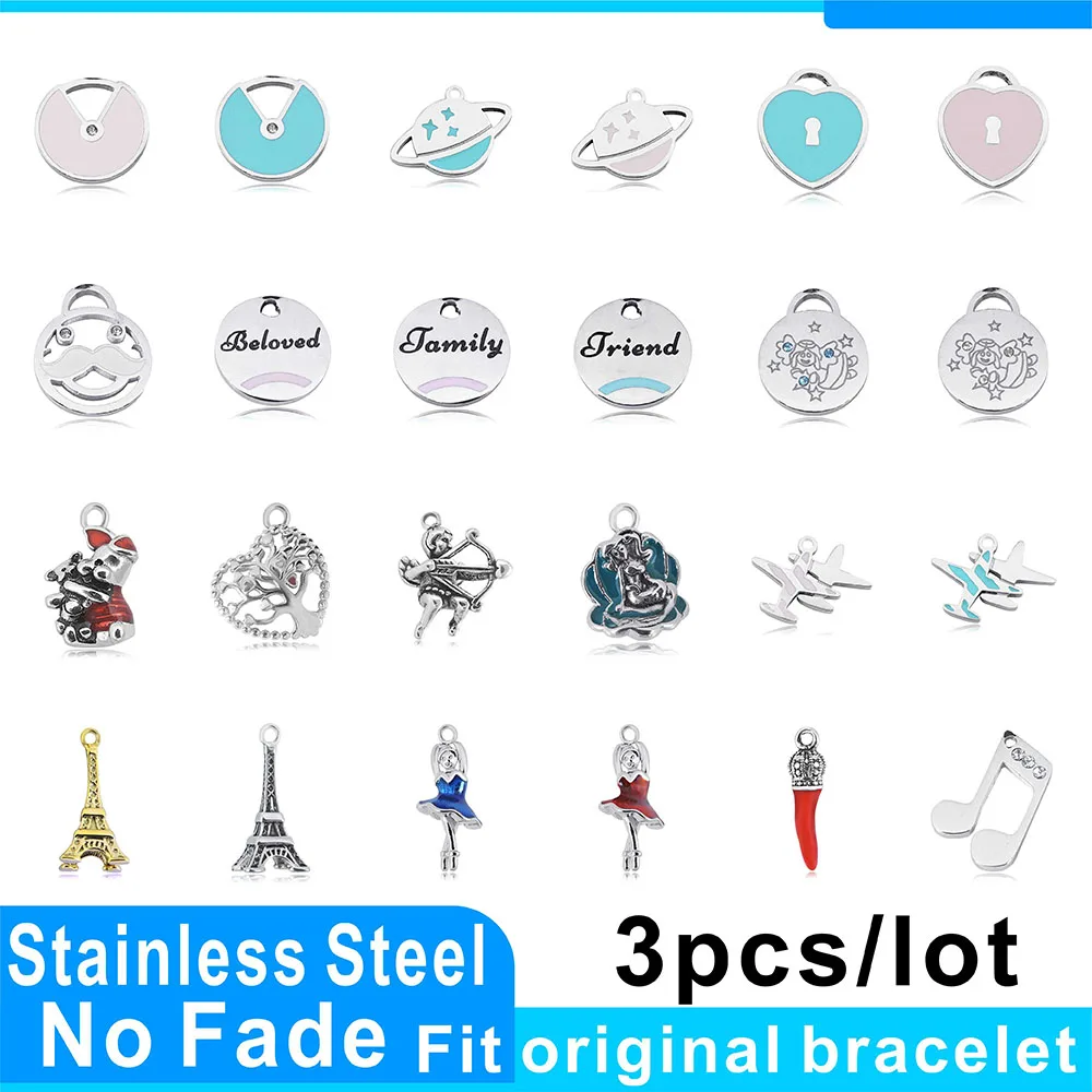 

3Pcs Chilli Charm Jewelry for Earrings Necklace Bracelet Making Cute Eiffel Tower Designer Pendant