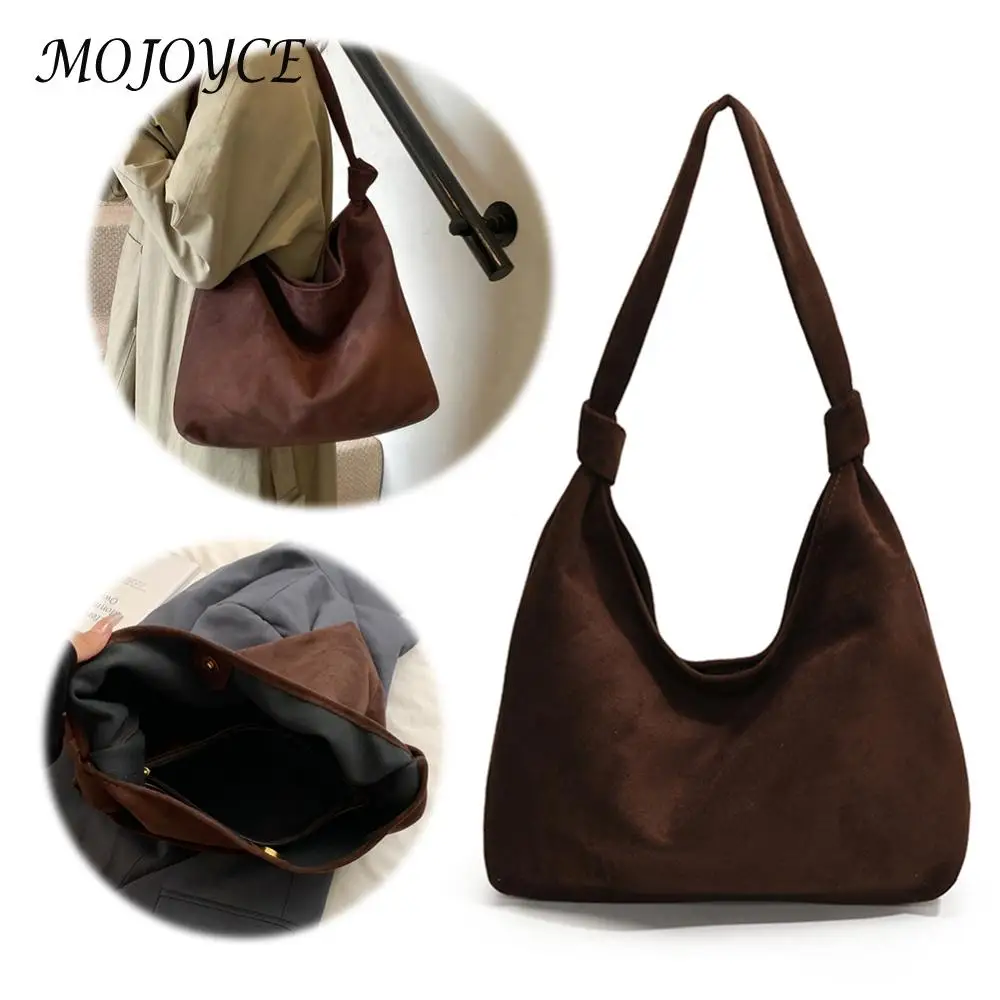 Замшевая сумка-хобо в стиле ретро модная сумка с верхней ручкой роскошная для