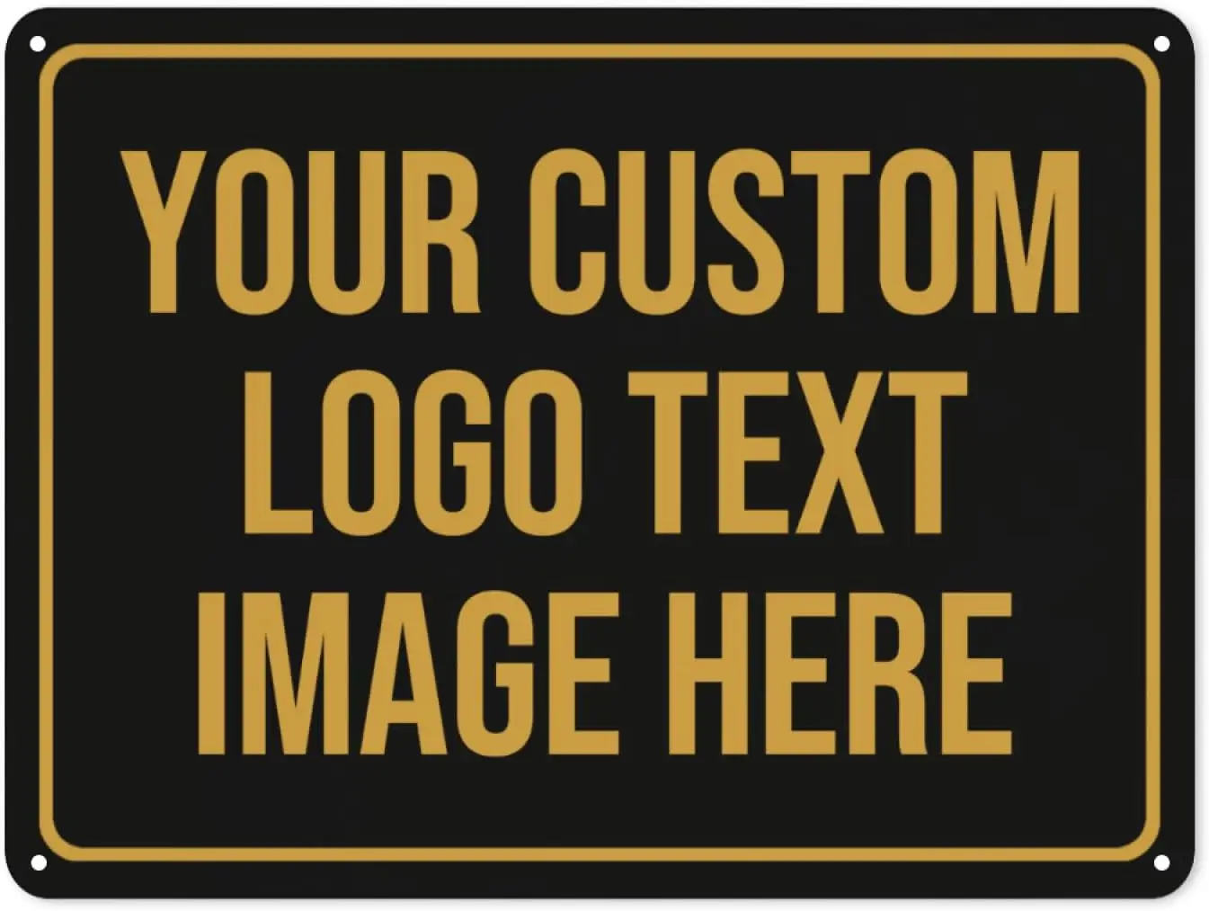 Custom Sgns Outdoor Metl Sgn Customized - Personlzed Mke Your Own dd Text Photo Logo For Office Busness W