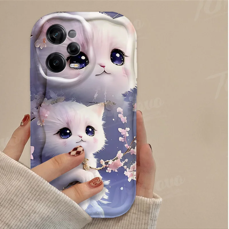 Силиконовый чехол для Xiaomi Redmi 12 12C 12R 11A 13C 10 10C 10X 9 Power 9A 9C 9T 8 K70E K70 K60 K50 Pro симпатичный