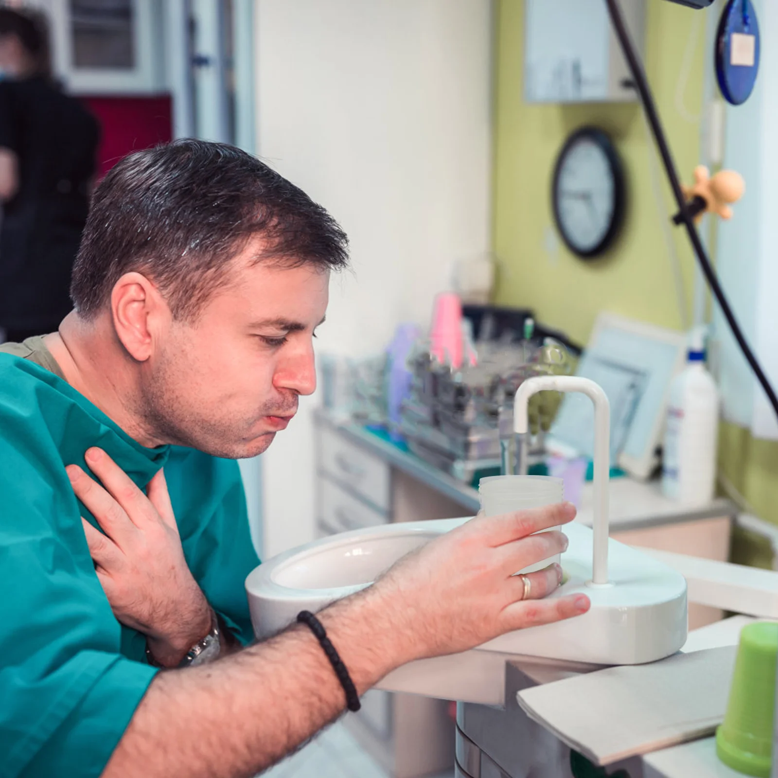 

Sterile Urine Cups Disposable Sputum Plastic Test Tubes Caps Specimen Container