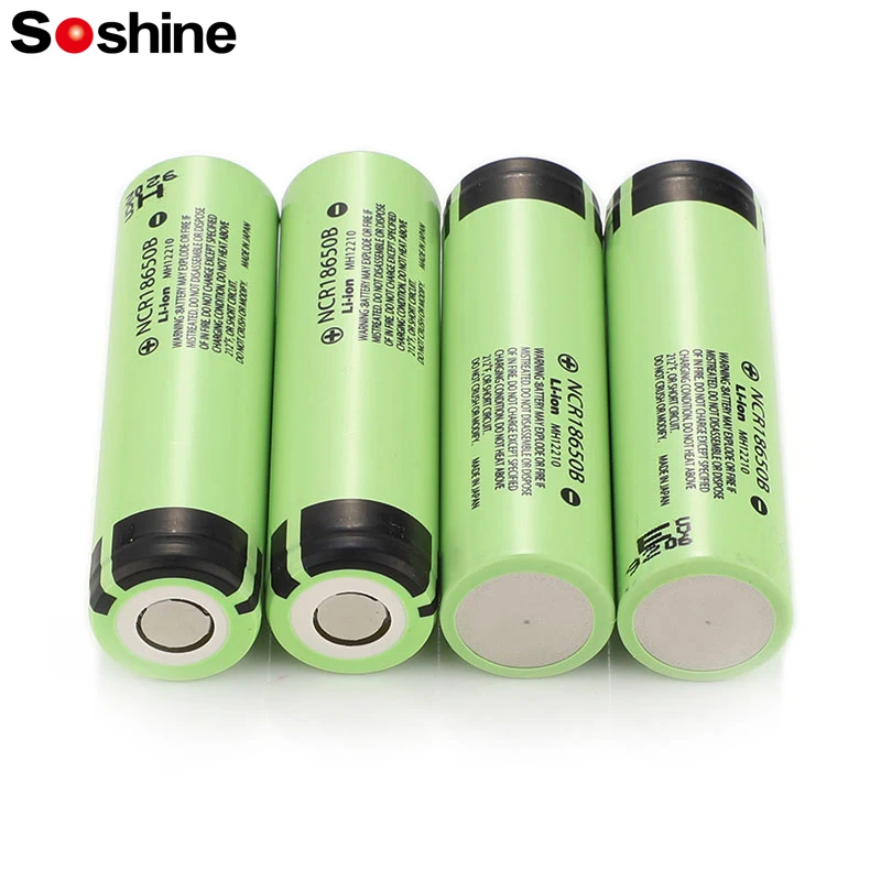 Литий-ионный аккумулятор Soshine 3 7 в 18650 NCR18650B 3400 мАч 4A 1C