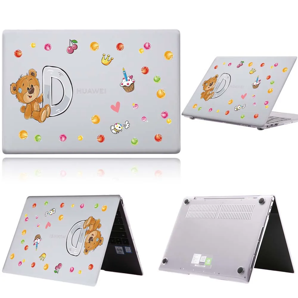 

Laptop Case for Huawei Honor MagicBook 14X/Honor MagicBook 15X/Honor MagicBook 14/15/MagicBook Pro 16.1 Bear Letter Series Shell